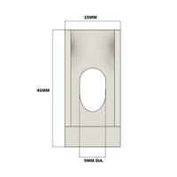 40-160-3SS MODULAR SOLUTIONS GUSSET BRACKET<BR>18.5MM X 45MM WITH STAINLESS STEEL HARDWARE REINFORCEMENT ANGLE
